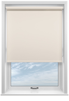 Trinity (Blackout), Cotton White - Twist&Fit Roller Blind